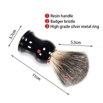 Resin Handle Barber Salon Mustache Shaving Brush Grooming Tool For Men