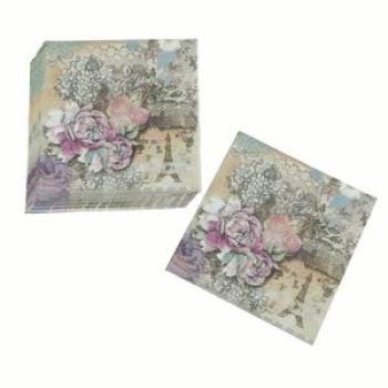 Colorful Print Party Decoration Napkin Facial Tissue French Style