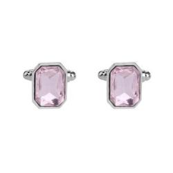 1 Pair Fashion Diamond Colorful Glass Cufflinks Cuff Links