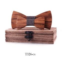 Clic Kid Wooden Bow tie Boy Girl Baby Children BowTie Fashion Wood Color Pets Cravate T326-C6