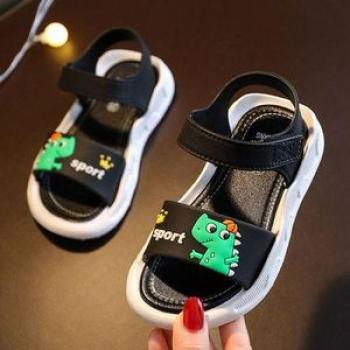 Summer Baby Sandals Solid Color Baby Boy Sandals Rubber Sole Sandals
