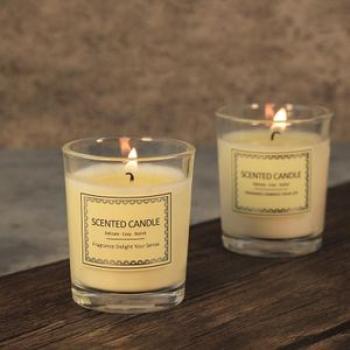 Aromatherapy Small Glass Cup 5*6 Tea Light Handmade Soy Wax Candle Smoke-Free Creative Fragrance Aro
