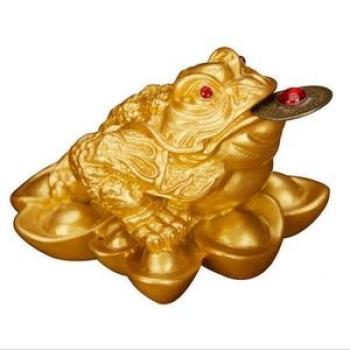 2x Lucky Wealth Toad Frog Figure Home Car Office Feng Shui Decoration