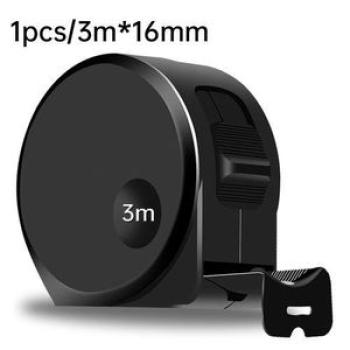 3 5M Measuring Tape Black Carbon Steel Retractable Ruler Multifunctional Household Woodworking Porta