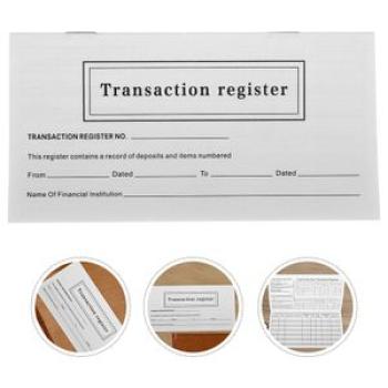 10 Books Note Check Transaction Accessory Financial Situation Notebook Personal Finance Register Che
