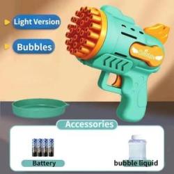 Bubble Gun Kids Toys Electric Automatic Soap Glow Bubble Machine Outdoor Wedding Party Toys Kids Bir