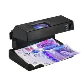 Portable Desktop Counterfeit Bill Detector Cash Currency Banknotes Notes Checker Machine Support Ult