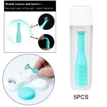 Hard Contact Lens Remover Inserter Extractor Applicator For Green 5pcs