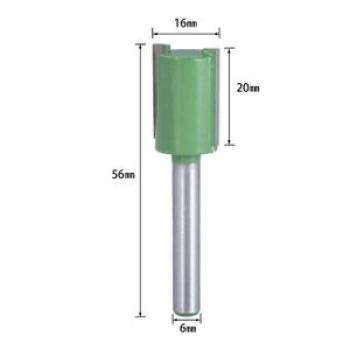 Mutil Size Single Double Flute Straight Bit 6mm 1/4inch Shank Milling Cutter For Wood Tungsten Carbi