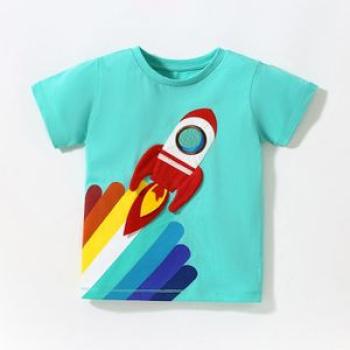 2023 Boys T-shirt 2023 Summer European and American Children`s Wear Short-sleeved