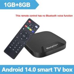 Mortal T4 Android 14 4K HDR10 Smart 2,4G&5,8G Dual Wifi CPU Amlogic 05L Streaming Media Player Bluet