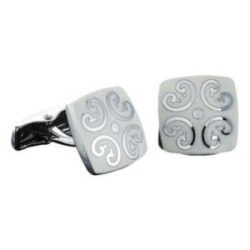 Dress Shirt Cuff Links Men Women Cufflinks For Wedding Silver White