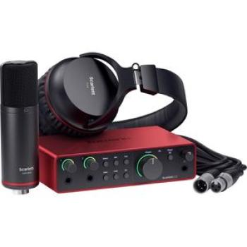 Scarlett 2i2 Studio USB-C Audio Interface with Microphone and Headphone