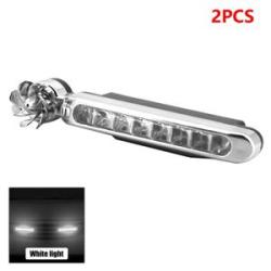 2pcs 8 Led Drl Car Exterior Wind Energy Daytime Running No Need External Power Supply Waterproof Hea