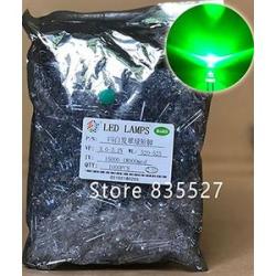 1000pcs / Lot F5 5mm Led Water And Clear Emerald Green Super Bright Led Emitting Diode Kit Dip Lamp