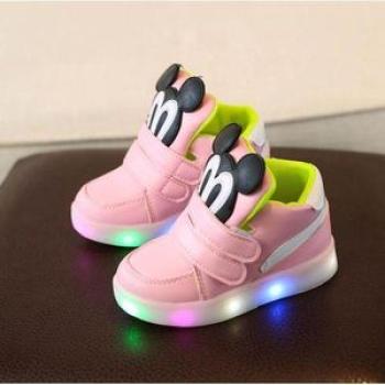 Children Casual Shoes With Light Led Boys Girls Sneakers Spring Sports