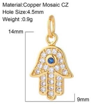 Evil Blue Eye Heart Necklace For Women Cute Gold