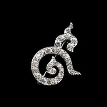 Fashion Full Of Rhinestones Alloy Brooch Pins For Women Gi S Accessories-Silver