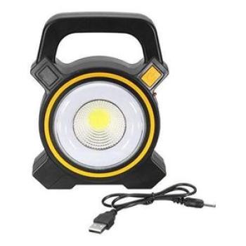 Rechargeable LED Emergency Lamp - Black
