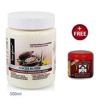Glow Cocoa Butter Moisturizing & Nourishing Cream - 500ml + Kurl Out