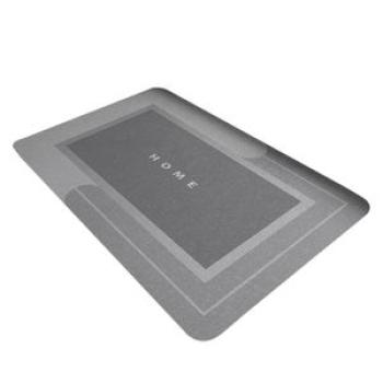Bath Mat Absorbent Quick Drying Super Cozy Bathroom Rectangle Gray S