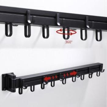 Retractable Folding Clothes Drying Hanger Rack Hanging Clothing Rod