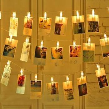 3M 6M 10M Photo Clip Holder LED String Fairy lights Garland for Christmas Wedding Home Indoor Decora