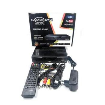 Master Original Combo S2 T2 Satellite and Antenna Multistream Multi TV Decoder
