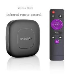 Smart Androidtv Android 13 Set Top Box Quad Core Google iatant 8K Video 2,4G 5G Dual WiFi Bluetooth