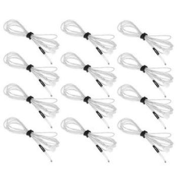 12 Pack 100K NTC 3950 Thermistors Temp Sensor 1 Meter(39.3 Inches) Compatible With Reprap Creality E
