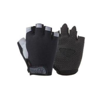 Trend Gym Weight Lifting Cycling Yoga Training Thin Breathable Antiskid Half Finger Gloves, Size:L(B