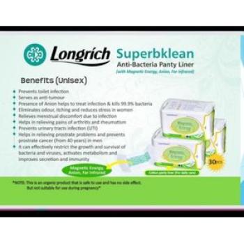 Magnetic Energy Anti-Bacteria Panty Liner (Infection-free liner)- 3Packs (30pcs/pack)