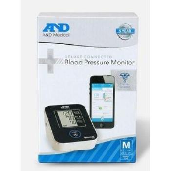 A&D Medical Blood Pressure Monitor Deluxe Bluetooth Connected Arm