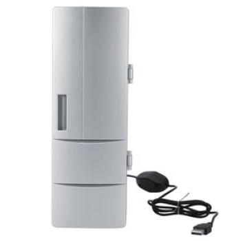 Compact Mini USB Fridge Freezer Cans Drink Beer Cooler Warmer Travel Car Office Use