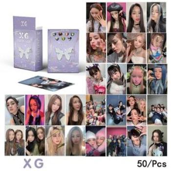 50pcs/set XG Girl Group Album LOMO JURIN CHISA HINATA HARVEY JURIA Fan Collection Gift Photo Postcar