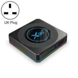X96 X4 8K Smart TV BOX Android 11.0 Media Player With Remote Control, RAM: 4GB, ROM: 32GB, UK Plug