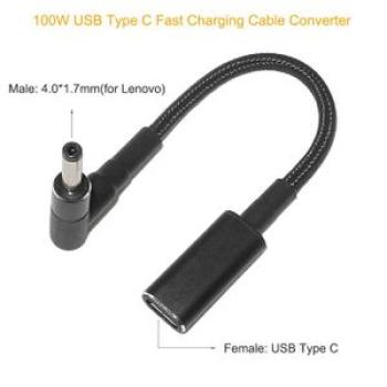 100W USB Type C Cable PD Laptop Charging Converter Cord for Notebook Power Supply Dc Plug Jack Conne