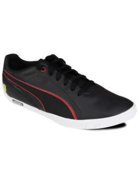 Low Top Sneakers - Black/Red