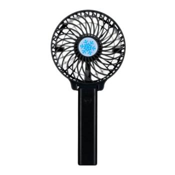Home-Foldable Handheld Fan USB Rechargeable Mini Fan Cooler For Outdoor Travel Black