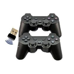 Twin Wireless Vibration Gamepad / Controllers  - Black