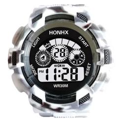 Mens Digital LED Analog Quartz Alarm Date Sports Wrist Watch