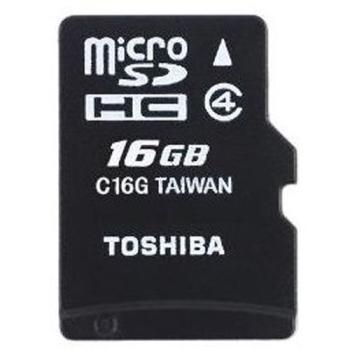 Micro SD Card + Adapter - 16GB Black