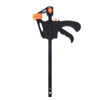 4-inch woodworking fixture F clamp black