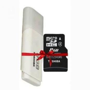 8GB Pendrive + Free 8GB SD card - White
