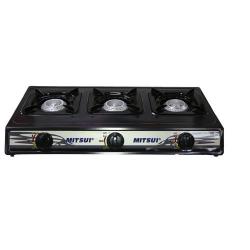 307 Auto Gas Stove - 3 Burner Black/Grey