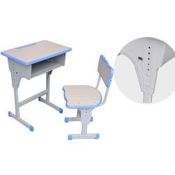 Adjustable Study Table & Chair Set - Ash/Blue