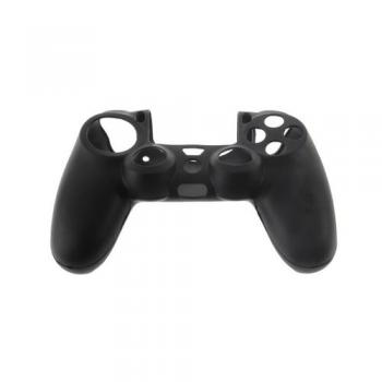 Silicone Rubber Case Skin Cover For Sony PS4 Controller Grip Handle Console-Black