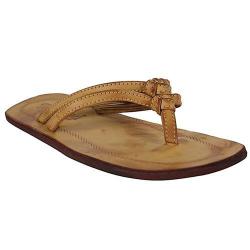 Leather Slippers - Brown