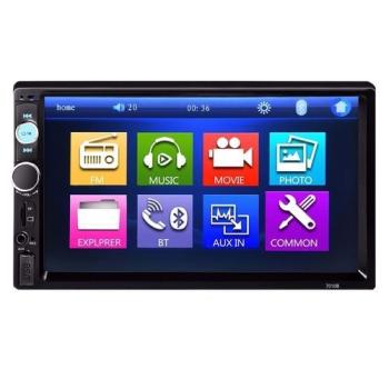Universal 7 Touch Screen 2 Din Car MP5 Video Player - Black