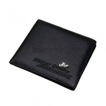Leather Bifold Wallet - Black